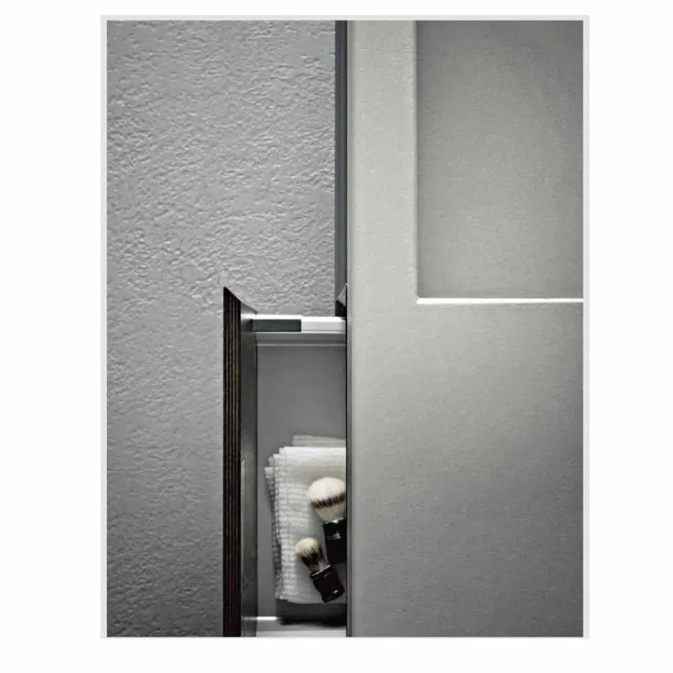 Sammansättning av handgjorda möbler för badrum med modern design på marken - Farart3 Viadurini