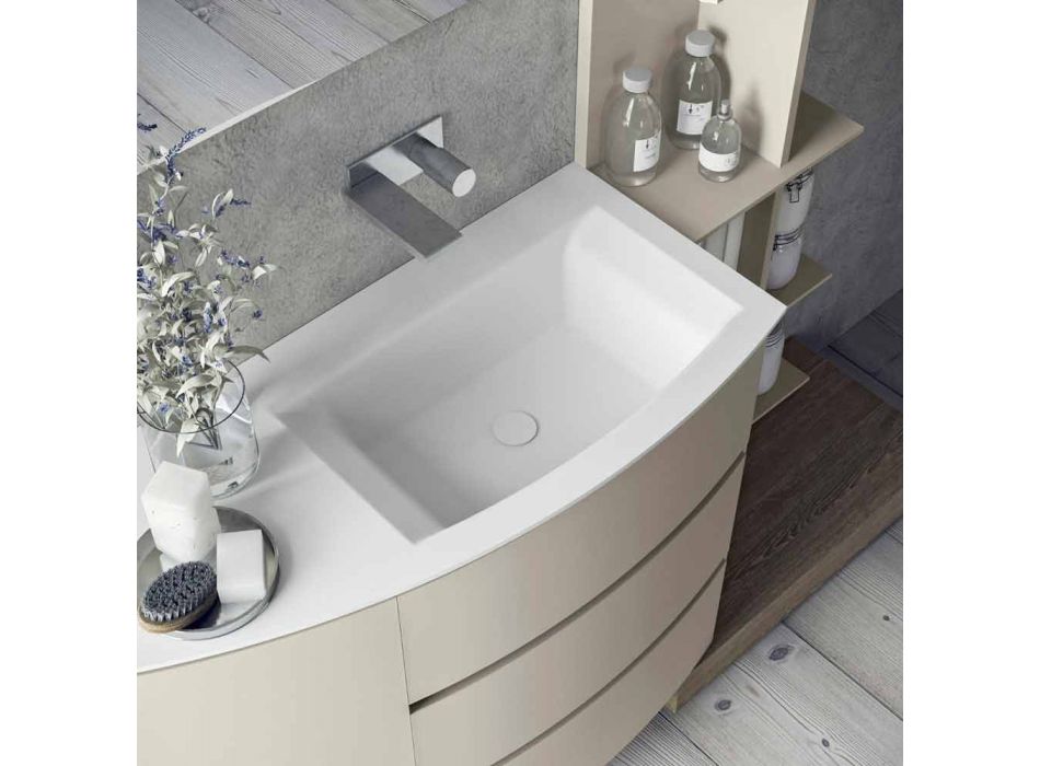 Sammansättning av möbler för badrummet med modern design - Callisi13 Viadurini