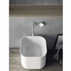 Sammansättning av moderna badrumsmöbler, upphängd design tillverkad i Italien - Callisi6 Viadurini