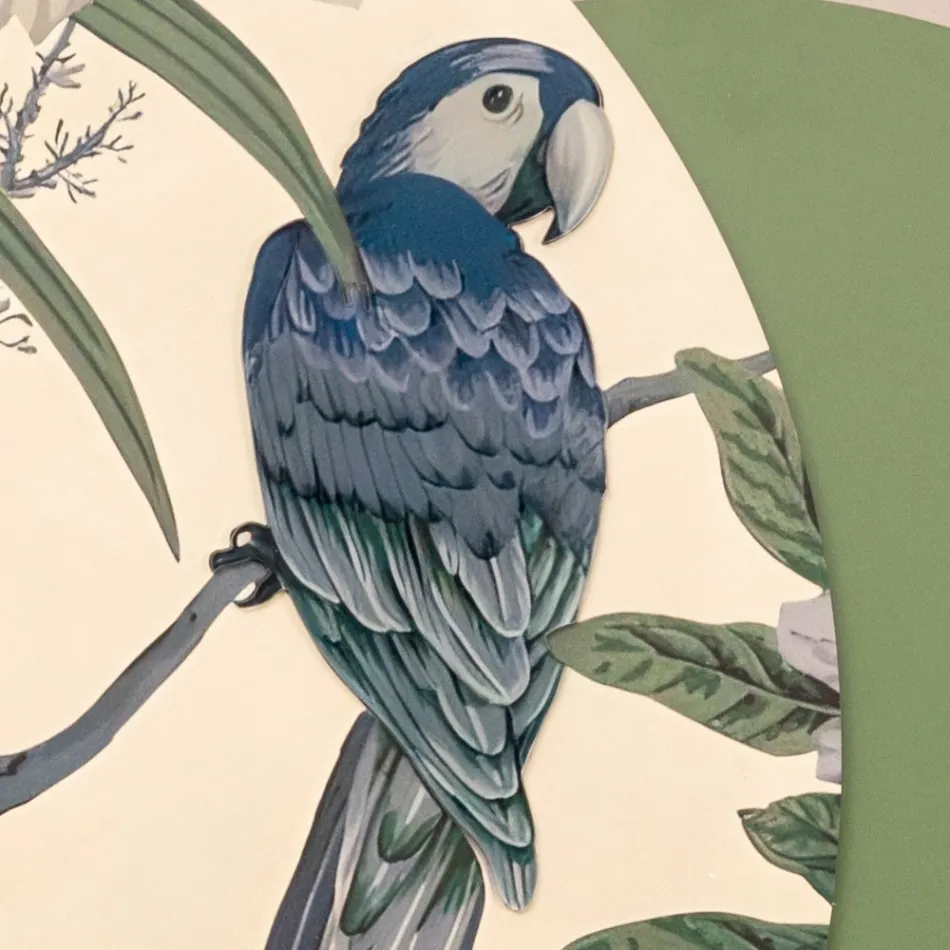 Sammansättning av trämålningar med tropiskt tryck gjord i Italien - Jamaica Viadurini