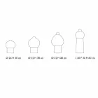 Sammansättning av dekorativa keramiska vaser, modern design - Positano Viadurini