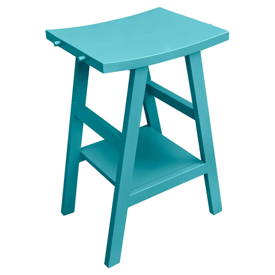 Fristående badrumsskåp Sammansättning Blå Färg inklusive tillbehör - Maryse Viadurini