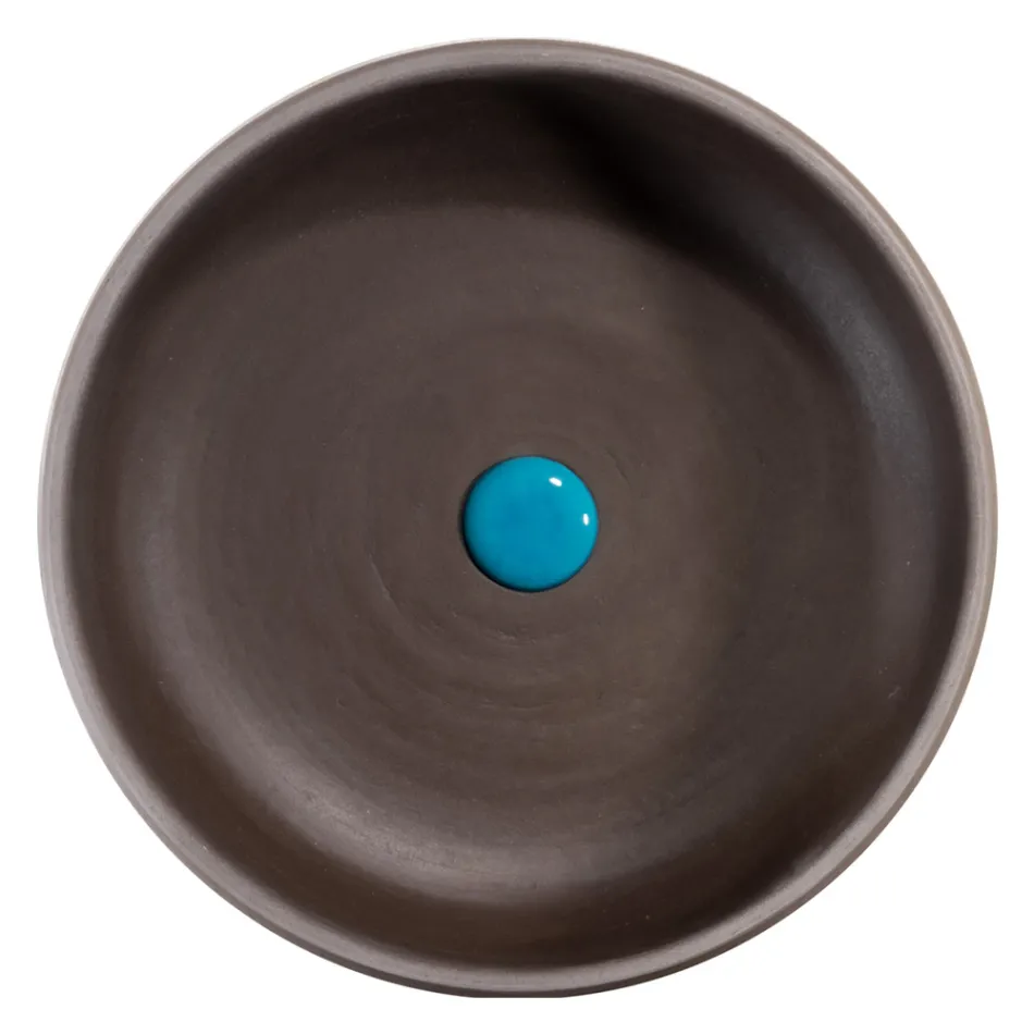 Fristående badrumsskåp Sammansättning Blå Färg inklusive tillbehör - Maryse Viadurini