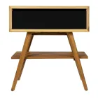 Svart bänkskiva i badrumsskåp med medföljande tillbehör - Carolie Viadurini