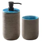 Golv badrumsmöbler med blå designlåda - Georges Viadurini