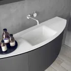 Upphängd badrumsmöbelkomposition för modern design - Callisi3 Viadurini