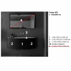 Upphängd badrumsmöbelkomposition för modern design - Callisi3 Viadurini