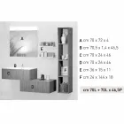 Trä möbler komposition gjord i Italien förlängning badrum Viadurini