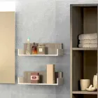 Trä möbler komposition gjord i Italien förlängning badrum Viadurini