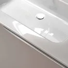 Sammansättning av hängande trä design badrumsmöbler gjort Italien Genova Viadurini