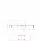 Modern och upphängd sammansättning av designade badrumsmöbler - Callisi2 Viadurini