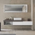 Modern och upphängd sammansättning av designade badrumsmöbler - Callisi2