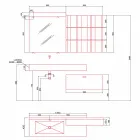 Komposition för upphängd badrum och modern design tillverkad i Italien - Farart9 Viadurini