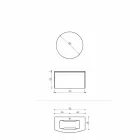 Komposition för hängande badrum med modern design tillverkad i Italien - Callisi11 Viadurini