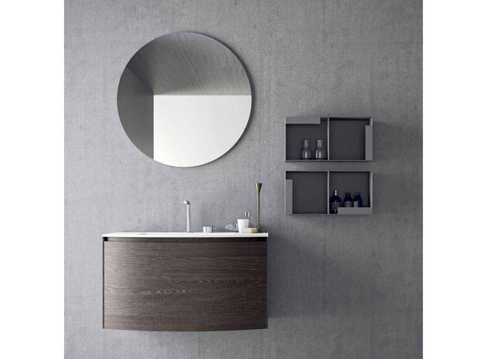 Komposition för hängande badrum med modern design tillverkad i Italien - Callisi11 Viadurini