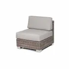 Utomhus säten komposition med handvävda strukturen Rita Viadurini