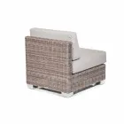 Utomhus säten komposition med handvävda strukturen Rita Viadurini