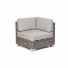 Utomhus säten komposition med handvävda strukturen Rita Viadurini