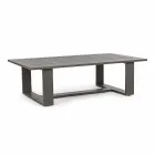 Utomhus vardagsrumsammansättning i aluminium med tygkuddar - Yoshi Viadurini