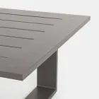 Utomhus vardagsrumsammansättning i aluminium med tygkuddar - Yoshi Viadurini