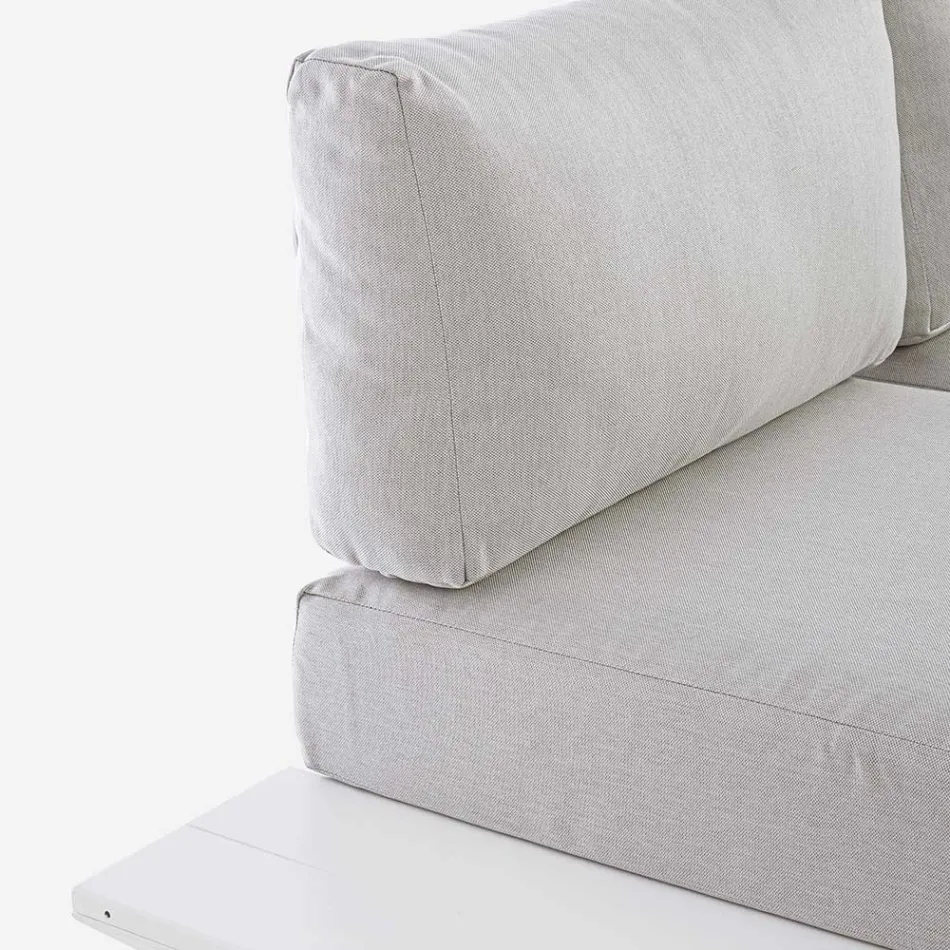 Utomhusvardagsrumskomposition i aluminium och tyg, Homemotion - Francine Viadurini