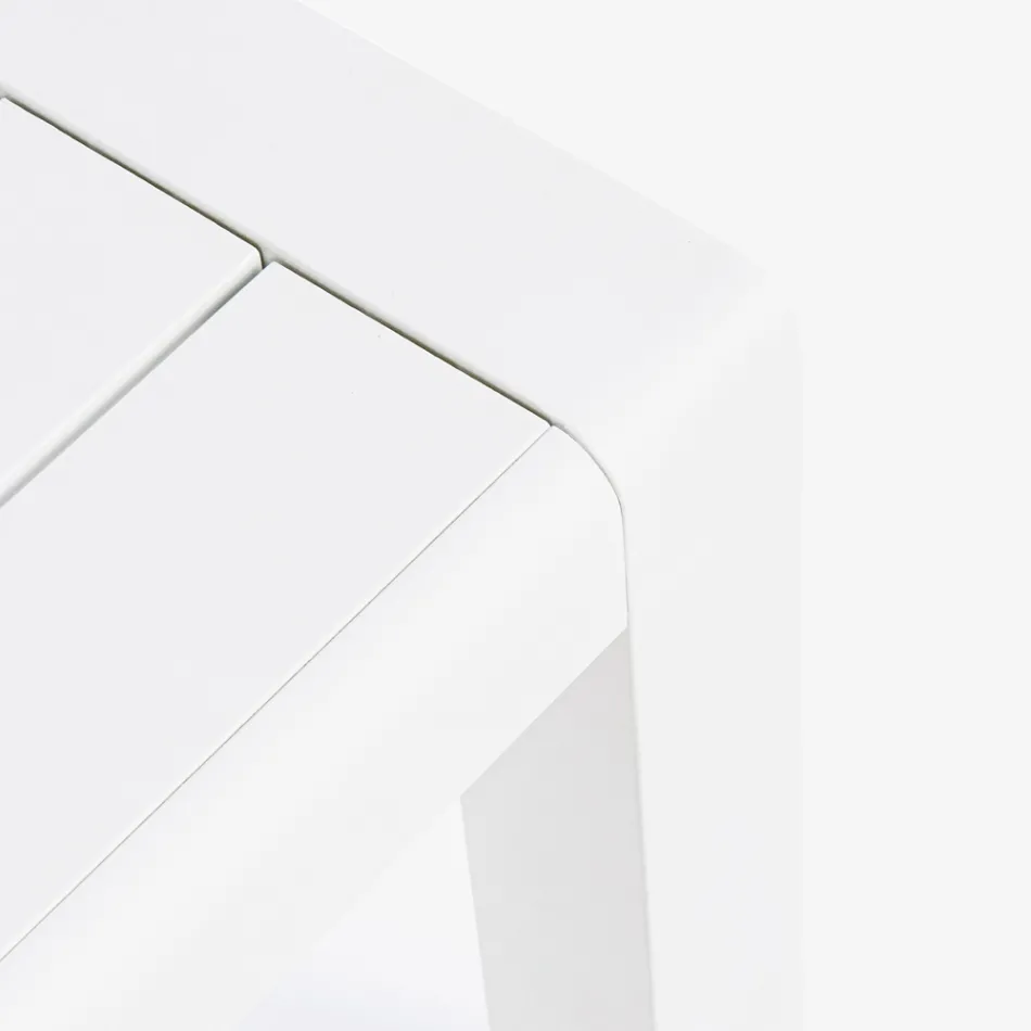 Utomhusvardagsrumskomposition i aluminium och tyg, Homemotion - Francine Viadurini