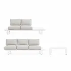 Utomhus vardagsrumskomposition i aluminium och homemotion-tyg - Francine Viadurini