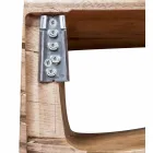 Upphängd sammansättning av badrumsmöbler i modern teak - Kristi Viadurini