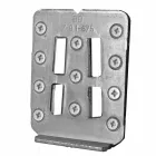 Upphängd sammansättning av badrumsmöbler i modern teak - Kristi Viadurini