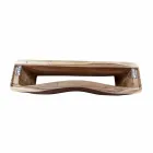 Upphängd sammansättning av badrumsmöbler i modern teak - Kristi Viadurini