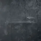 Upphängd väggkonsol i transparent design akrylkristall - Cesarea Viadurini