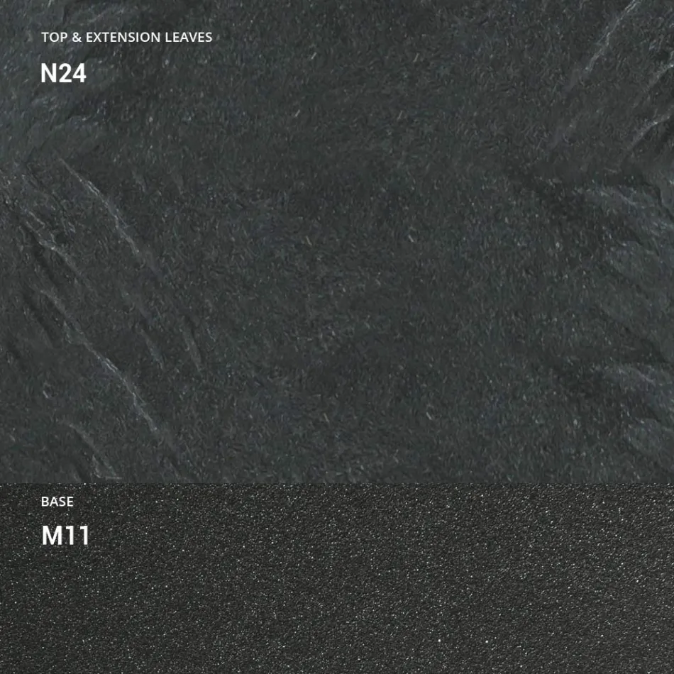 Utdragbar konsol 150 cm i metall och melamin Tillverkad i Italien - Klaff Viadurini