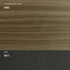 Utdragbar konsol 150 cm i metall och melamin Tillverkad i Italien - Klaff Viadurini