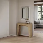 Utdragbar konsol till 181 cm i Melamin Essence Tillverkad i Italien - Castello Viadurini