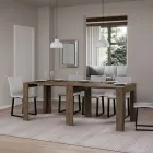 Utdragbar konsol till 181 cm i Melamin Essence Tillverkad i Italien - Castello Viadurini