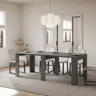 Utdragbar konsol till 181 cm i Made in Italy melaminpaneler - Drago Viadurini