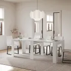 Utdragbar konsol till 181 cm i Made in Italy melaminpaneler - Drago Viadurini