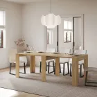 Utdragbar konsol till 181 cm i Made in Italy melaminpaneler - Drago Viadurini