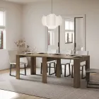 Utdragbar konsol till 181 cm i Made in Italy melaminpaneler - Drago Viadurini