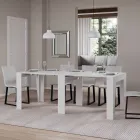 Utdragbar konsol till 211 cm i melamin i huvudsak Made in Italy - Incantesimo Viadurini