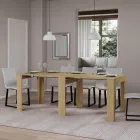 Utdragbar konsol till 211 cm i melamin i huvudsak Made in Italy - Incantesimo Viadurini