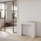 Utdragbar konsol till 211 cm i Made in Italy melaminpaneler - Principessa Viadurini