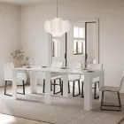 Utdragbar konsol till 211 cm i Made in Italy melaminpaneler - Principessa Viadurini