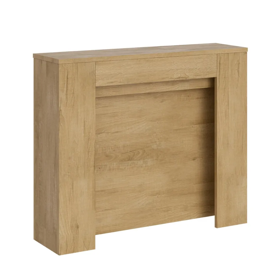 Utdragbar konsol till 211 cm i Made in Italy melaminpaneler - Principessa Viadurini