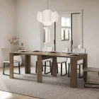 Utdragbar konsol till 211 cm i Made in Italy melaminpaneler - Principessa Viadurini