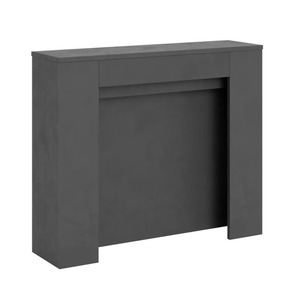 Utdragbar konsol till 211 cm i Made in Italy melaminpaneler - Principessa Viadurini