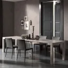 Utdragbar konsol till 290 cm i melaminträ Tillverkad i Italien - Paride Viadurini