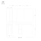 Utdragbar konsol till 290 cm i melaminträ Tillverkad i Italien - Paride Viadurini