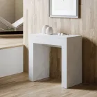 Utdragbar konsol till 299 cm med invändiga förlängningar tillverkade i Italien - Timglas Viadurini