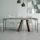 Utdragbar konsol till 300 cm med Bear Finish Ben Made in Italy - Destino Viadurini